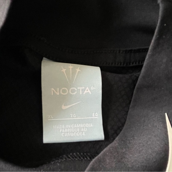 Nike x Drake NOCTA Golf Short-Sleeve Mockneck Top- mens large in black - Picture 3 of 6